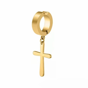 Wholesale Double Cross Long Earrings
