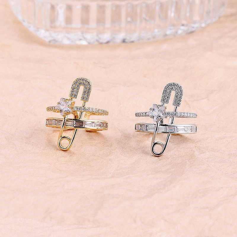 Wholesale Double-layer Pin Open Copper Ring