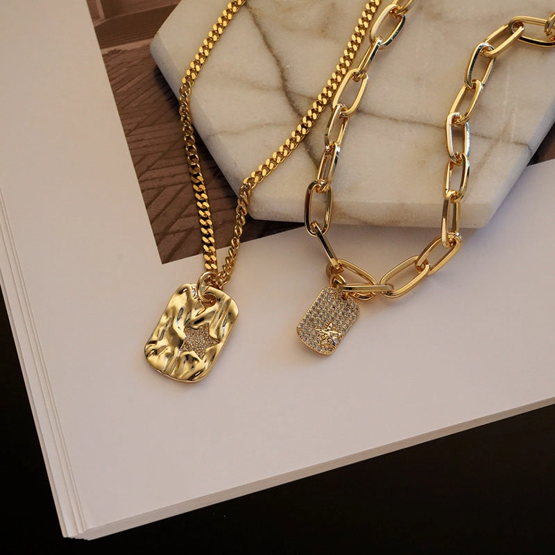 Wholesale Double Layer Star Necklace