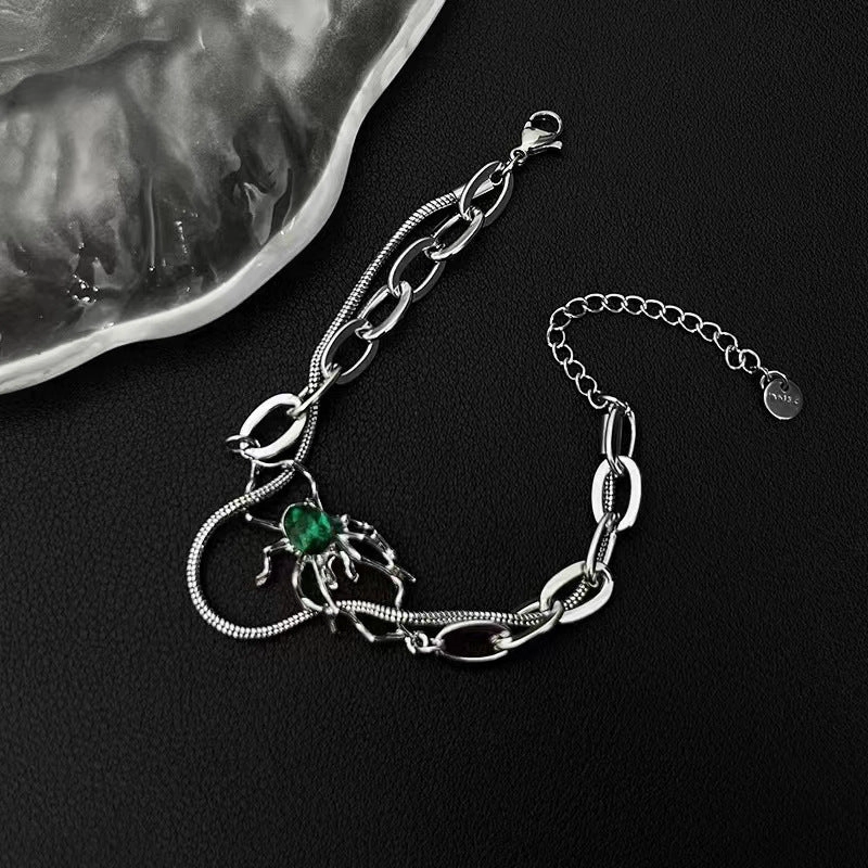 Wholesale double layer winding stacked splicing titanium steel Bracelet