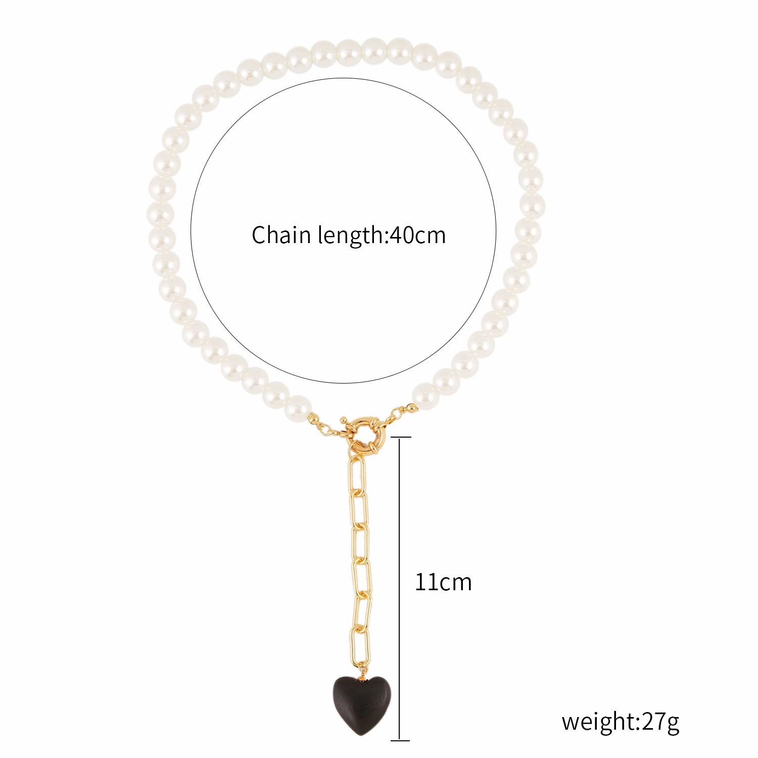 Wholesale Double Layered Irregular Pearl Alloy Necklaces