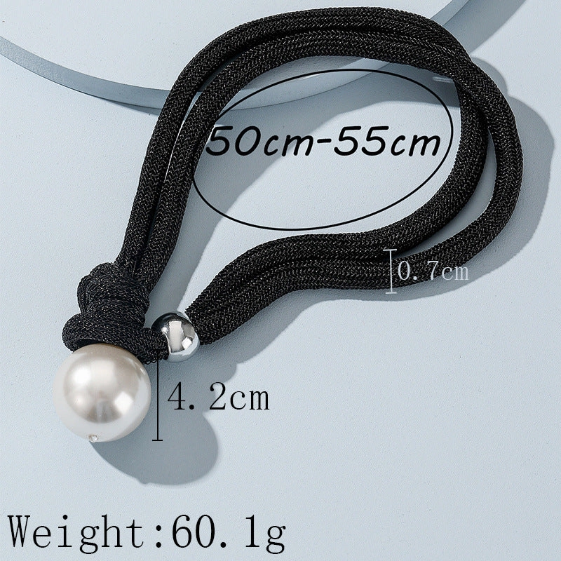Wholesale Double-layered Large Pearl Necklace