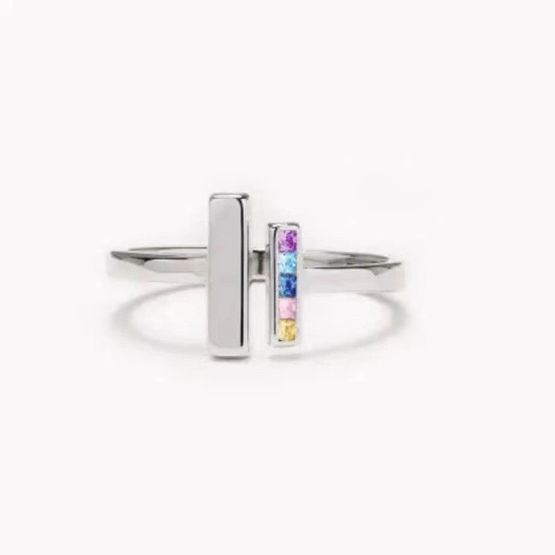 Wholesale Double T Cut Diamonds Sterling Silver Rings