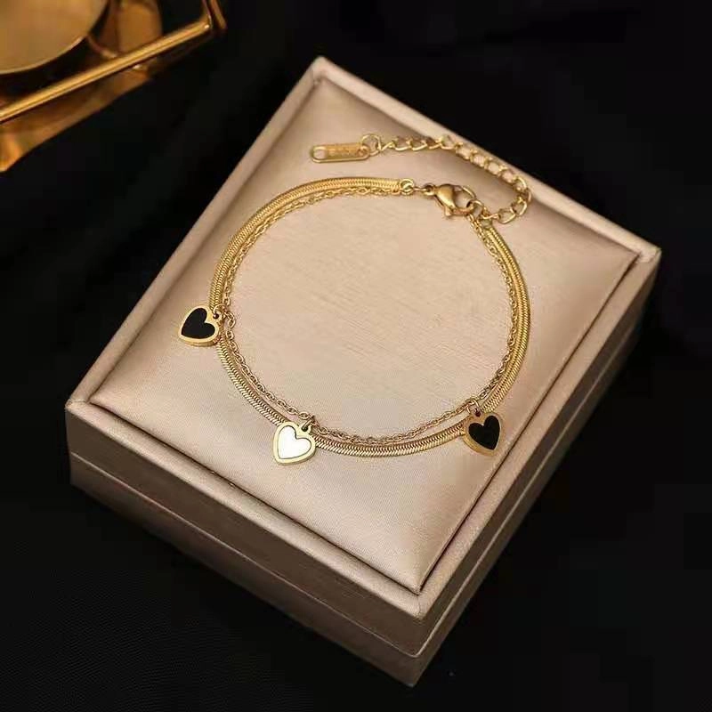 Wholesale Double Thick Chain Color Retaining Titanium Steel Bracelet