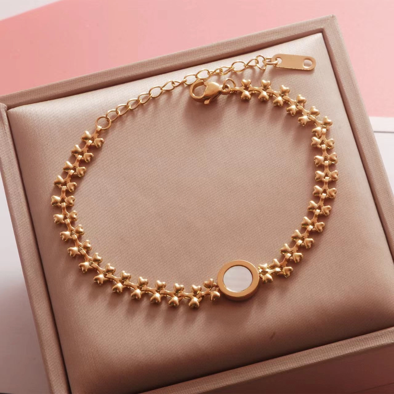 Wholesale Double Thick Chain Color Retaining Titanium Steel Bracelet
