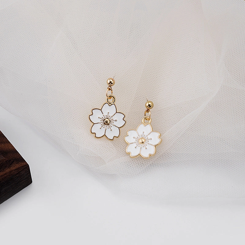 Wholesale Drip Daisy Flowers Alloy Ear Studs