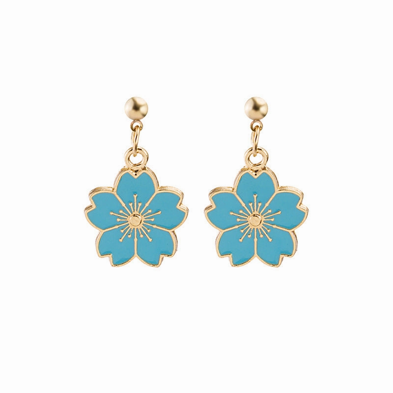 Wholesale Drip Daisy Flowers Alloy Ear Studs