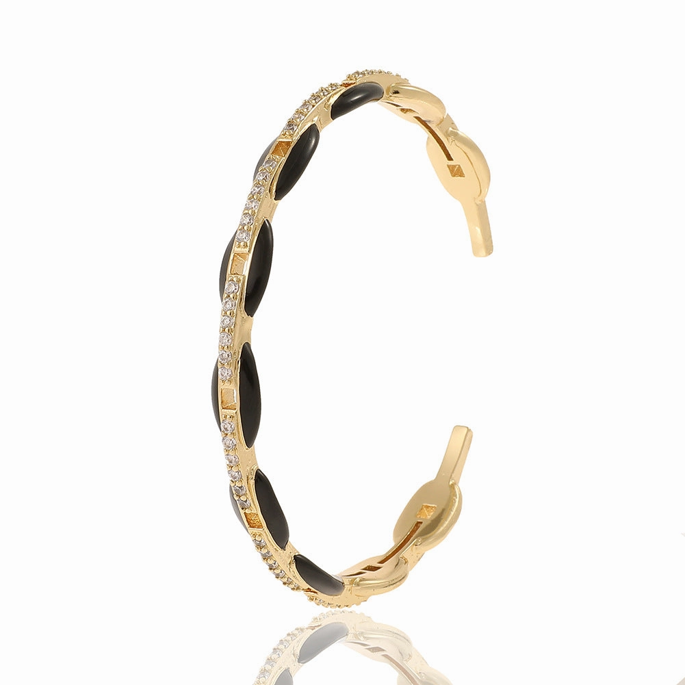 Wholesale Drip Oil Geometric Retro Jump Color Bracelet