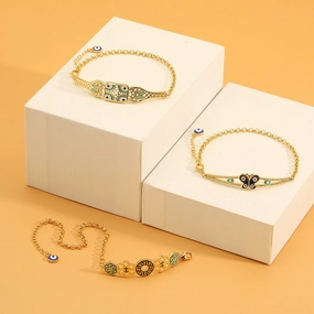 Wholesale Drip Oil Geometric Vintage Bracelet