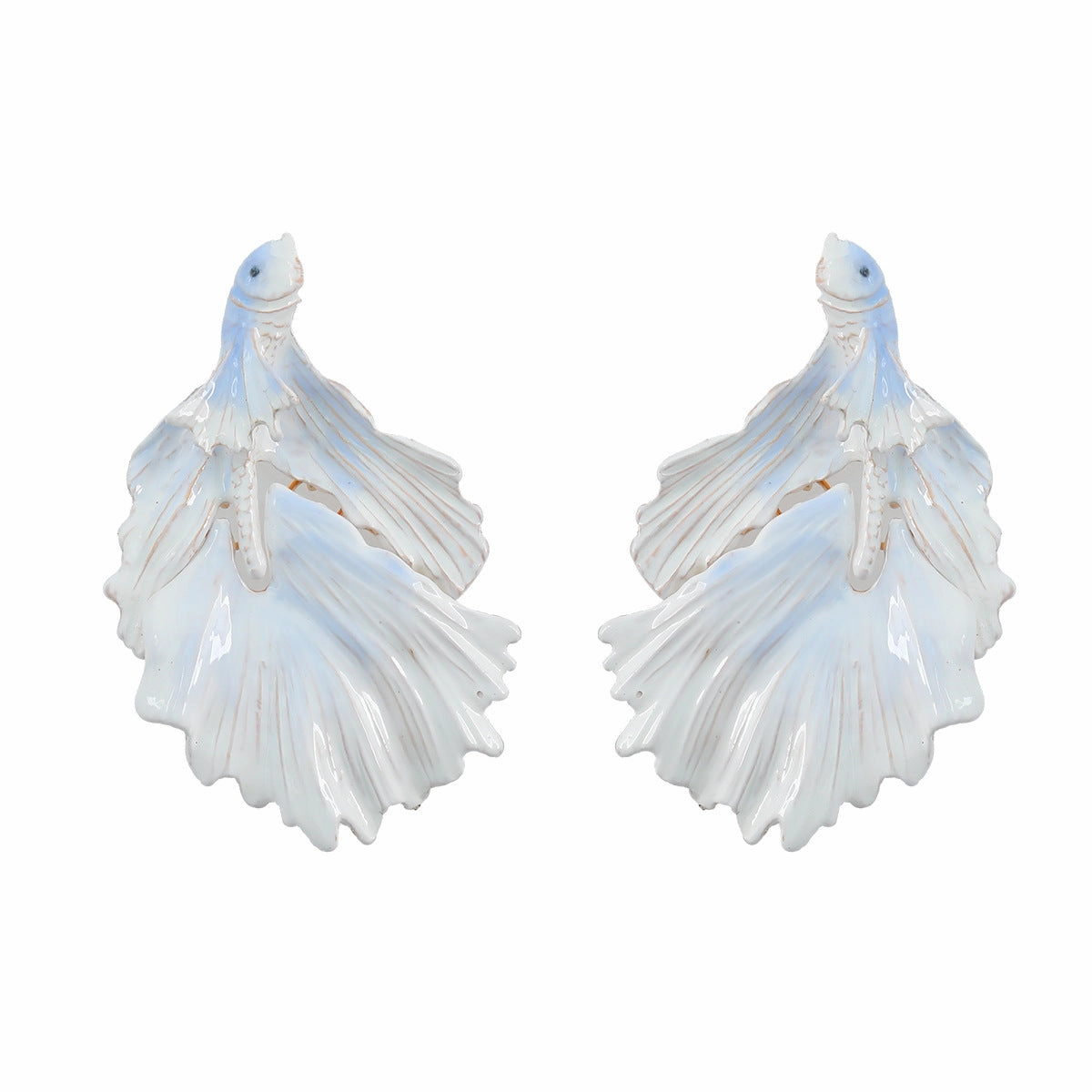 Wholesale Drip Oil Goldfish Alloy Earrings