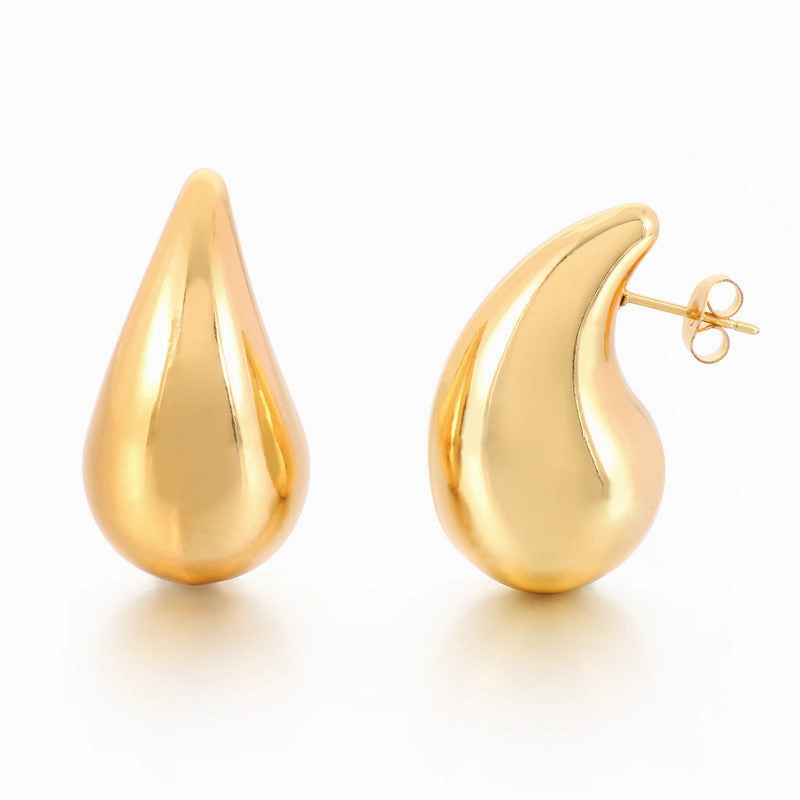 Wholesale Drop Geometric Versatile Gold Plated Earrings