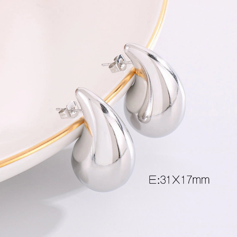 Wholesale Drop Geometric Versatile Gold Plated Earrings