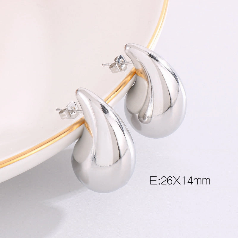 Wholesale Drop Geometric Versatile Gold Plated Earrings