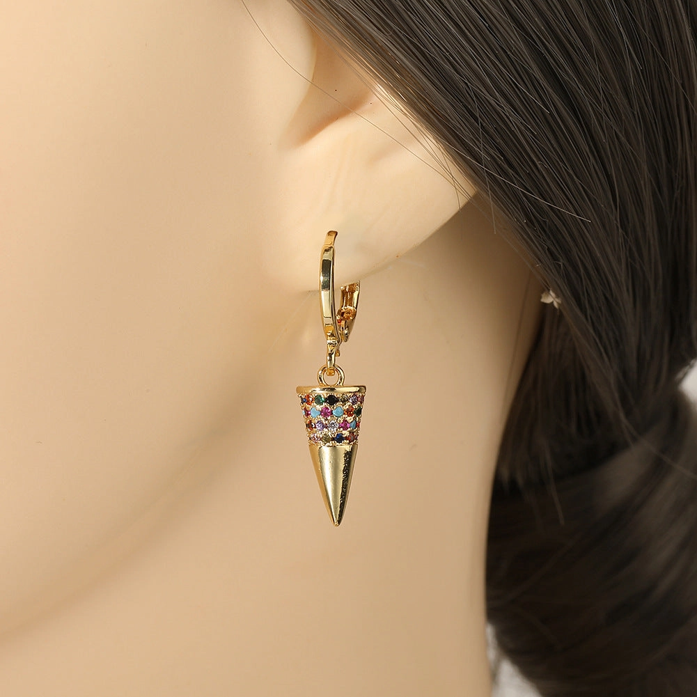 Wholesale Drops Oil Evil Eye Earrings