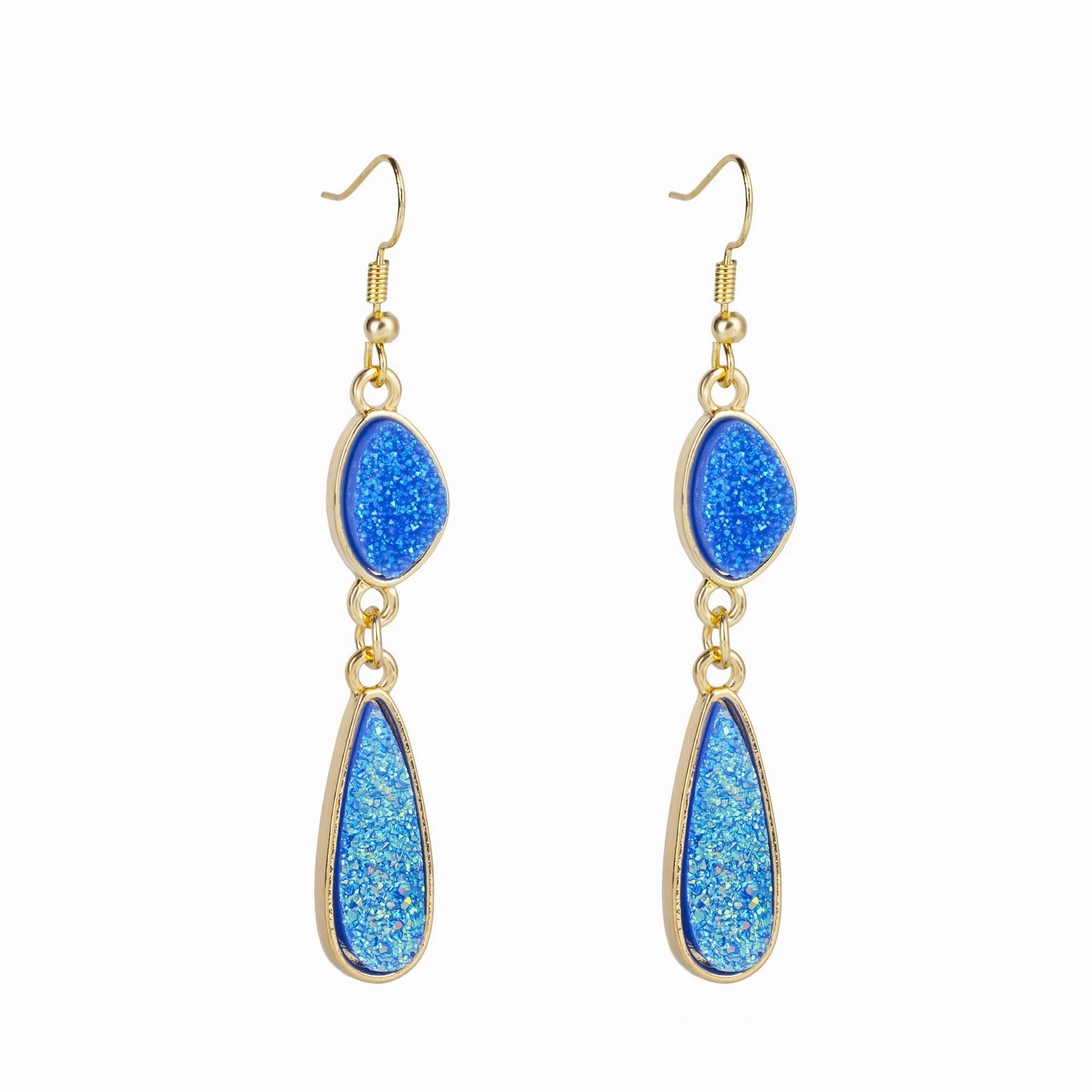 Wholesale Drops Resin Teeth Alloy Earrings
