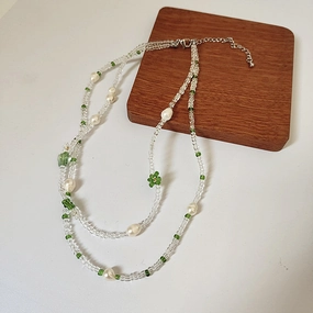 Wholesale Dryad Green Beaded Necklaces