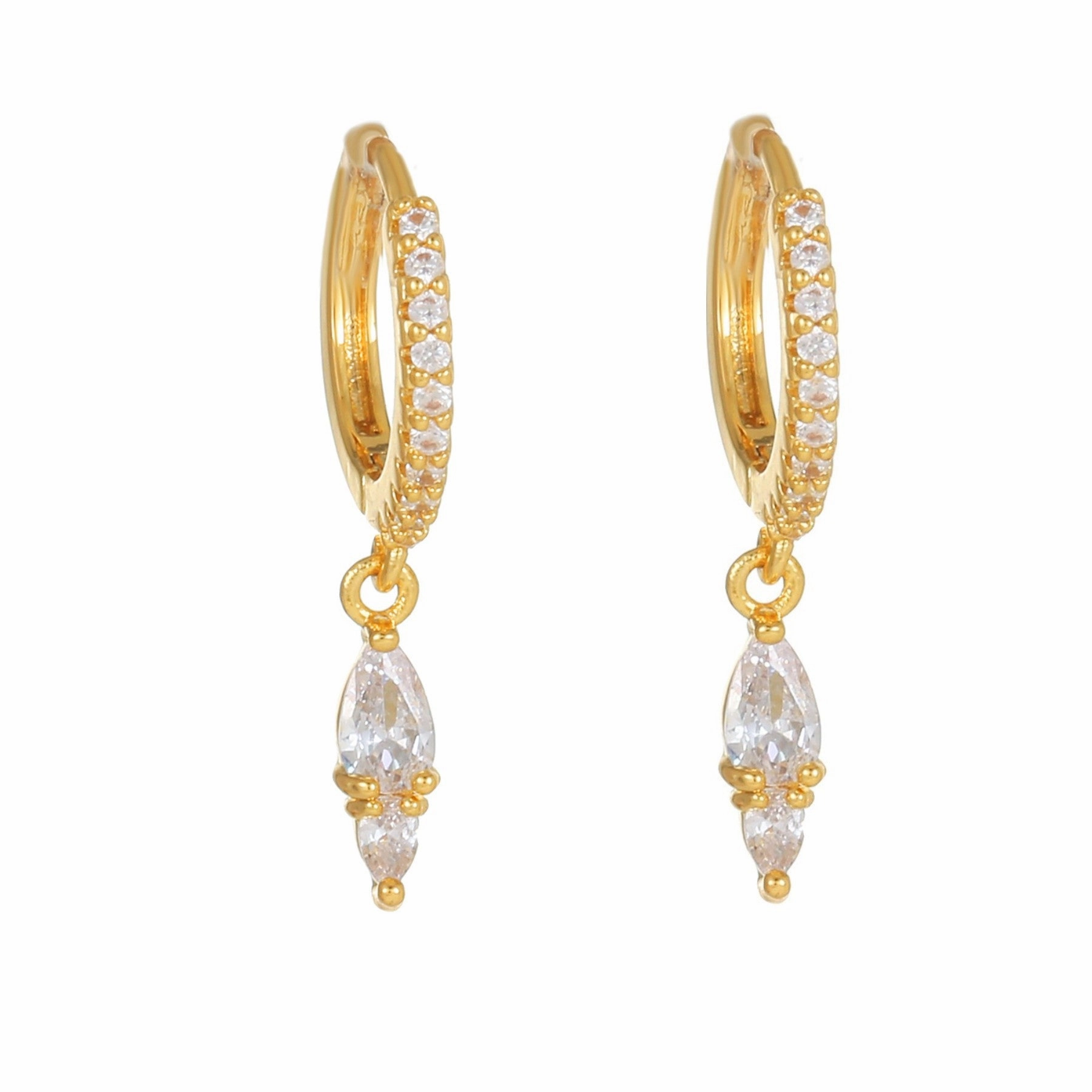 Wholesale Earring Set Geometric Zirconia Earrings Copper