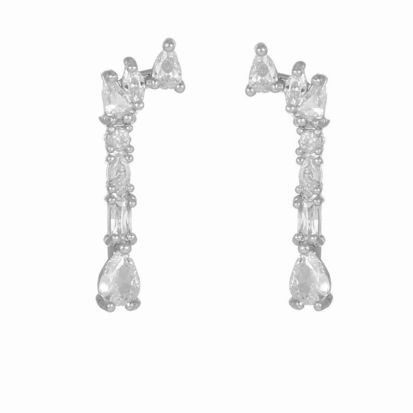 Wholesale Earring Set Geometric Zirconia Earrings Copper