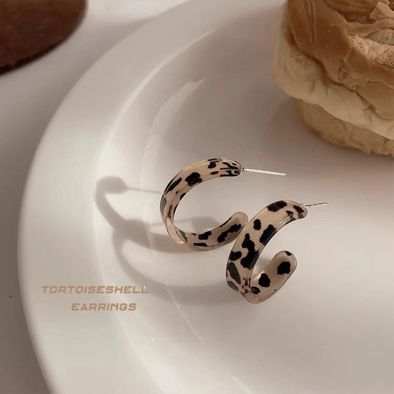 Wholesale Earrings 925 Silver Needle Leopard C Shape OLY-ES-SR001
