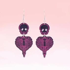 Wholesale Earrings Acrylic Halloween Skeleton Skeleton