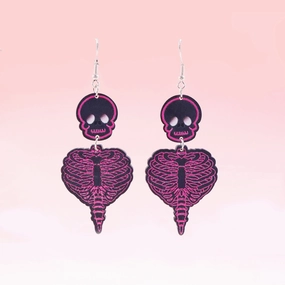Wholesale Earrings Acrylic Halloween Skeleton Skeleton