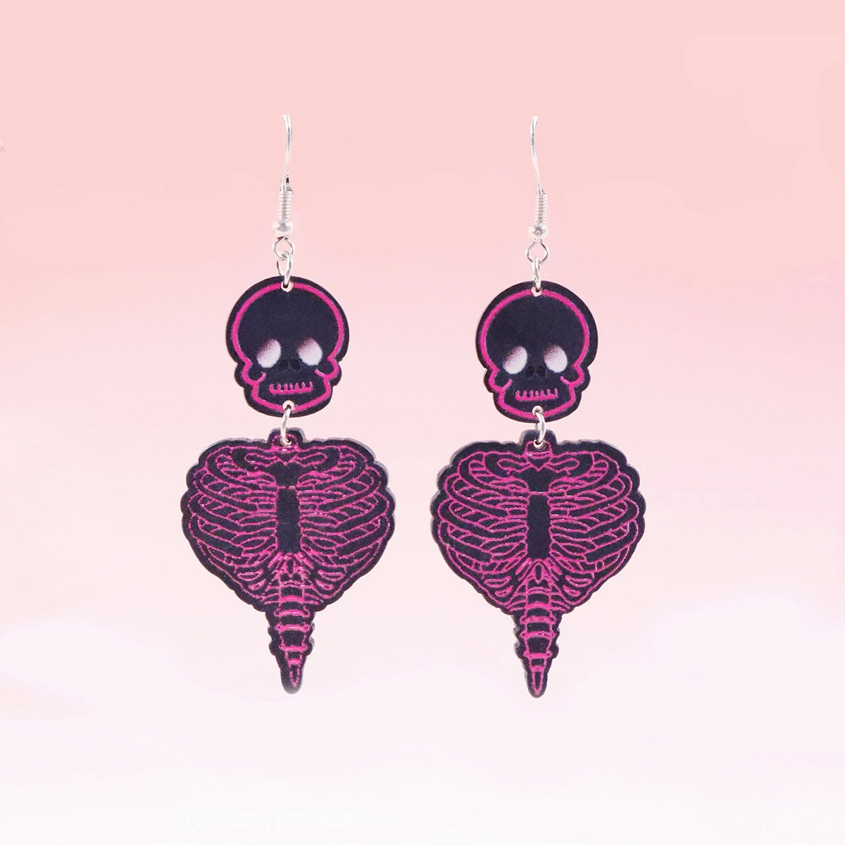 Wholesale Earrings Acrylic Halloween Skeleton Skeleton