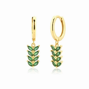 Wholesale Earrings Brass Vintage Style Drip Diamond Earrings Exquisite OLY-ES-BJ001