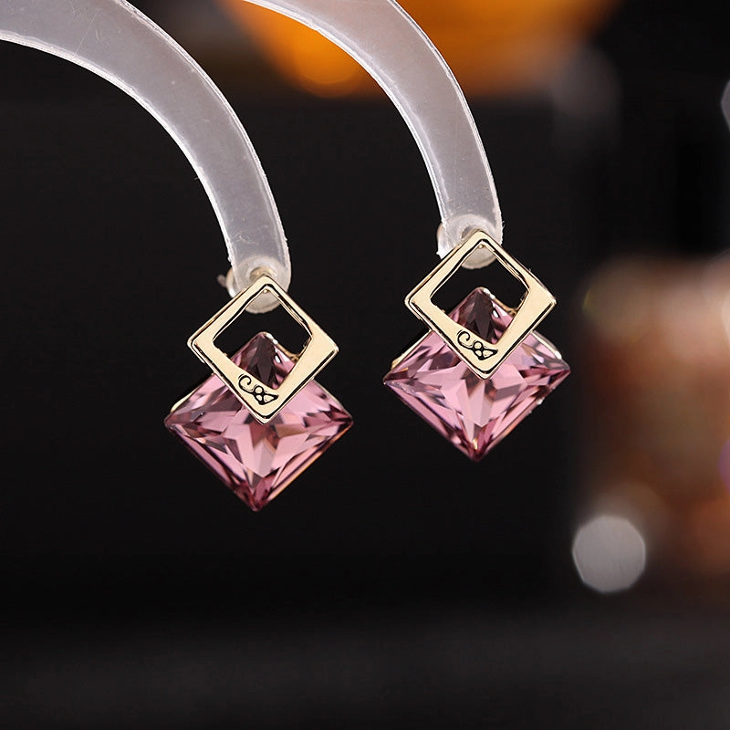 Wholesale Earrings Copper Stud Earrings Brass Simple OLY-ES-LY011