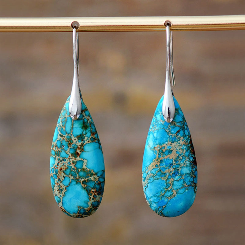 Wholesale Earrings Emperor Stone Bohemia Drop Pendant Popular OLY-ES-LZ002