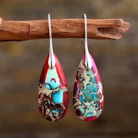 Wholesale Earrings Emperor Stone Bohemia Drop Pendant Popular OLY-ES-LZ002