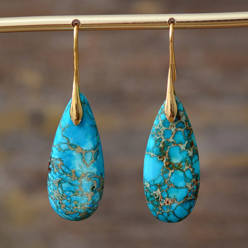 Wholesale Earrings Emperor Stone Bohemia Drop Pendant Popular OLY-ES-LZ002