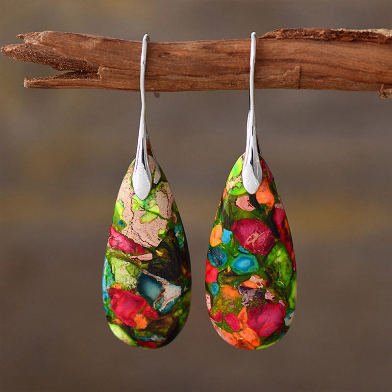 Wholesale Earrings Emperor Stone Bohemia Drop Pendant Popular OLY-ES-LZ002