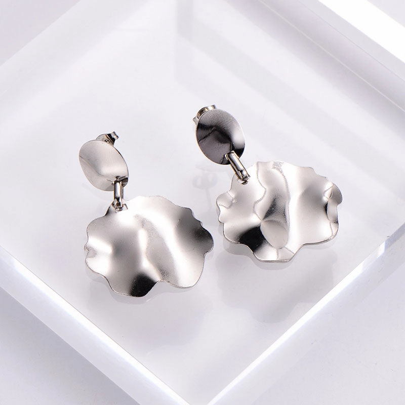 Wholesale Earrings Stainless Steel Flower Cluster OLY-ES-AIMILUO001