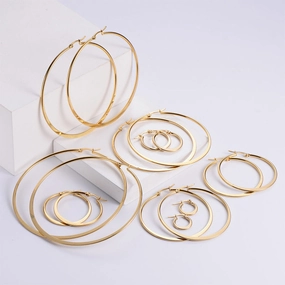 Wholesale Earrings Stainless Steel Simple OLY-ES-AIMILUO005