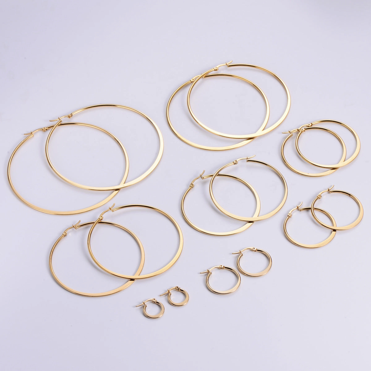 Wholesale Earrings Stainless Steel Simple OLY-ES-AIMILUO005