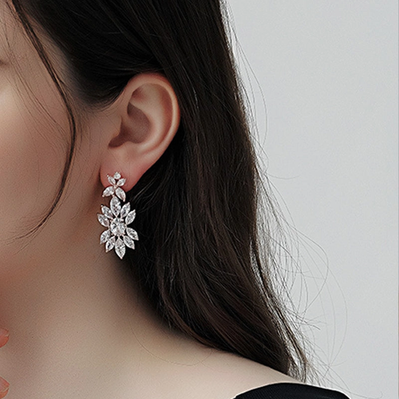 Wholesale Earrings Zircon Girl Earrings Ins Out Daily Versatile OLY-ES-HX001