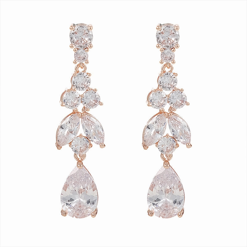 Wholesale Earrings Zircon Girl Earrings Ins Out Daily Versatile OLY-ES-HX001