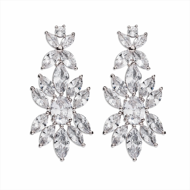 Wholesale Earrings Zircon Girl Earrings Ins Out Daily Versatile OLY-ES-HX001
