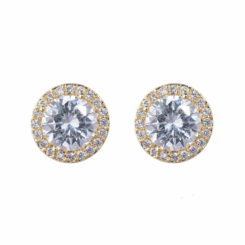 Wholesale Earrings Zircon Girl Earrings Ins Out Daily Versatile OLY-ES-HX001