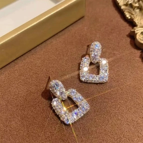 Wholesale Earrings Zircon Micro-set Earrings Popular Temperament OLY-ES-YY001