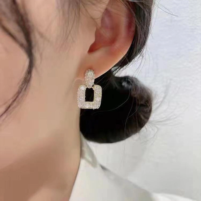 Wholesale Earrings Zircon Micro-set Earrings Popular Temperament OLY-ES-YY001