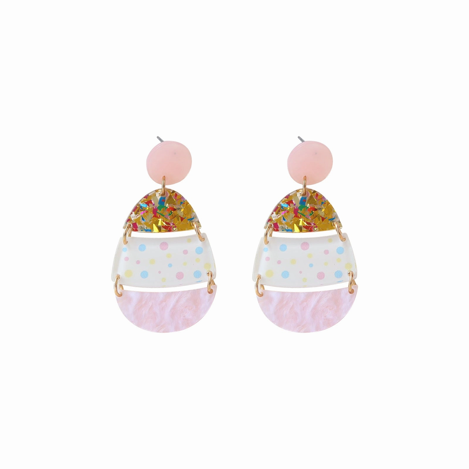 Wholesale Easter Acrylic Egg Earrings