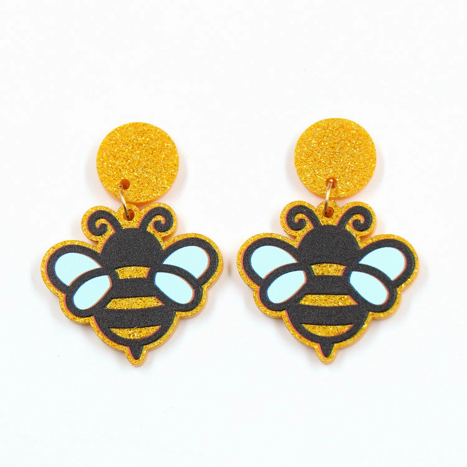 Wholesale Easter Bee Acrylic Earrings