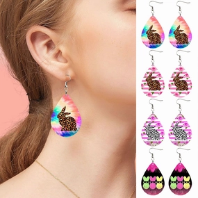 Wholesale Easter Bunny Acrylic Earrings