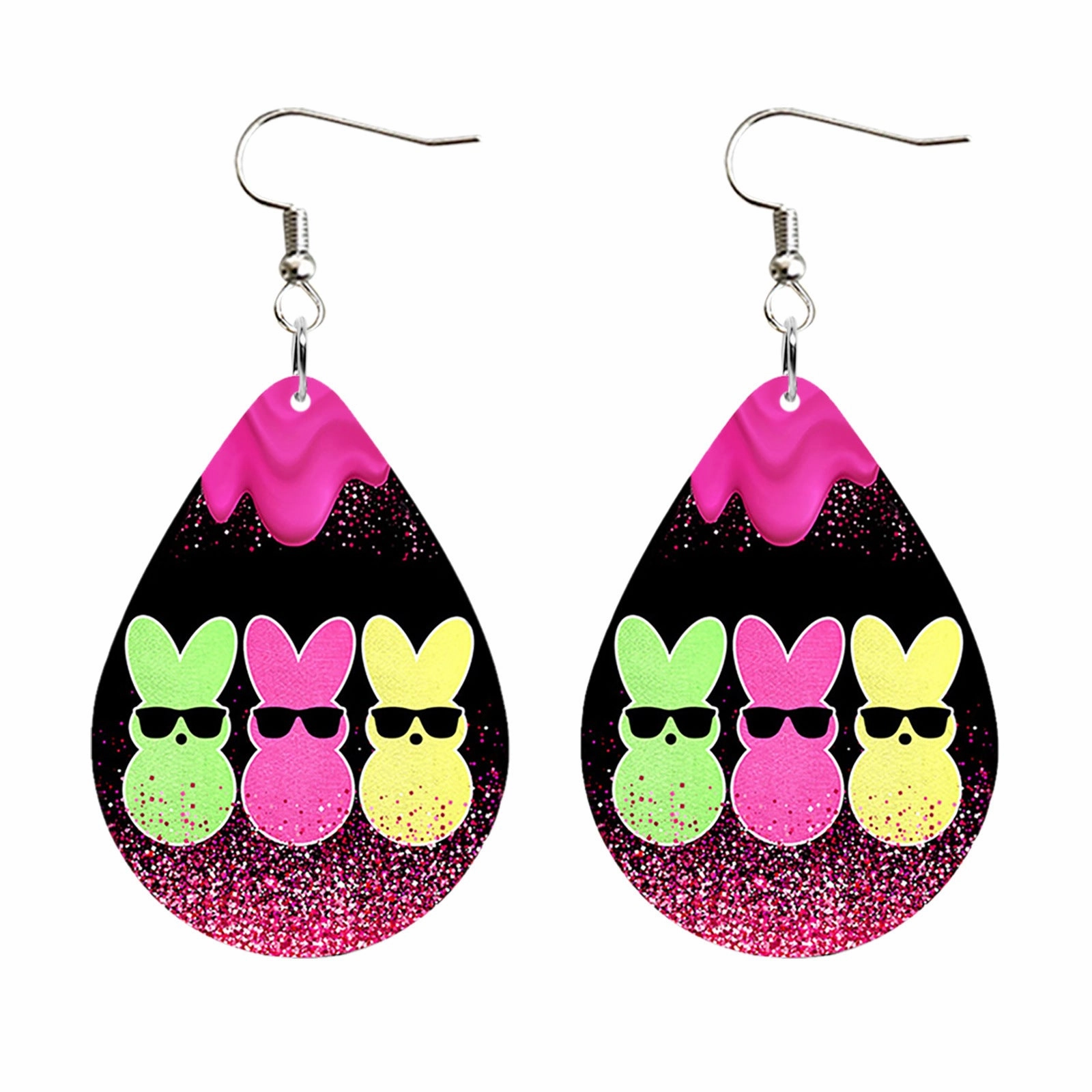 Wholesale Easter Bunny Acrylic Earrings