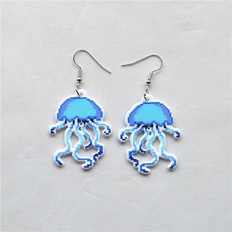 Wholesale Easter Cartoon Cow Kitten Puppy Acrylic Double Sided Earrings