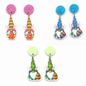 Wholesale Easter Rabbit Acrylic Earrings