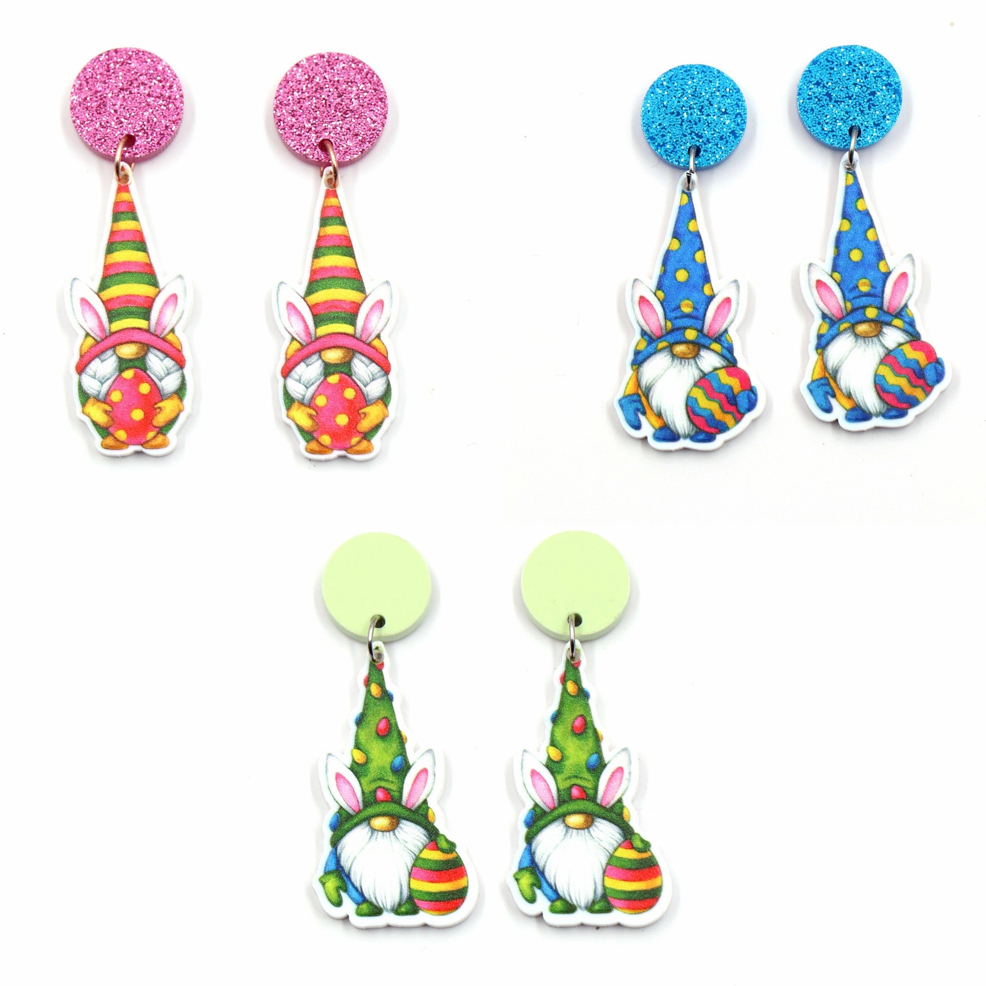 Wholesale Easter Rabbit Acrylic Earrings