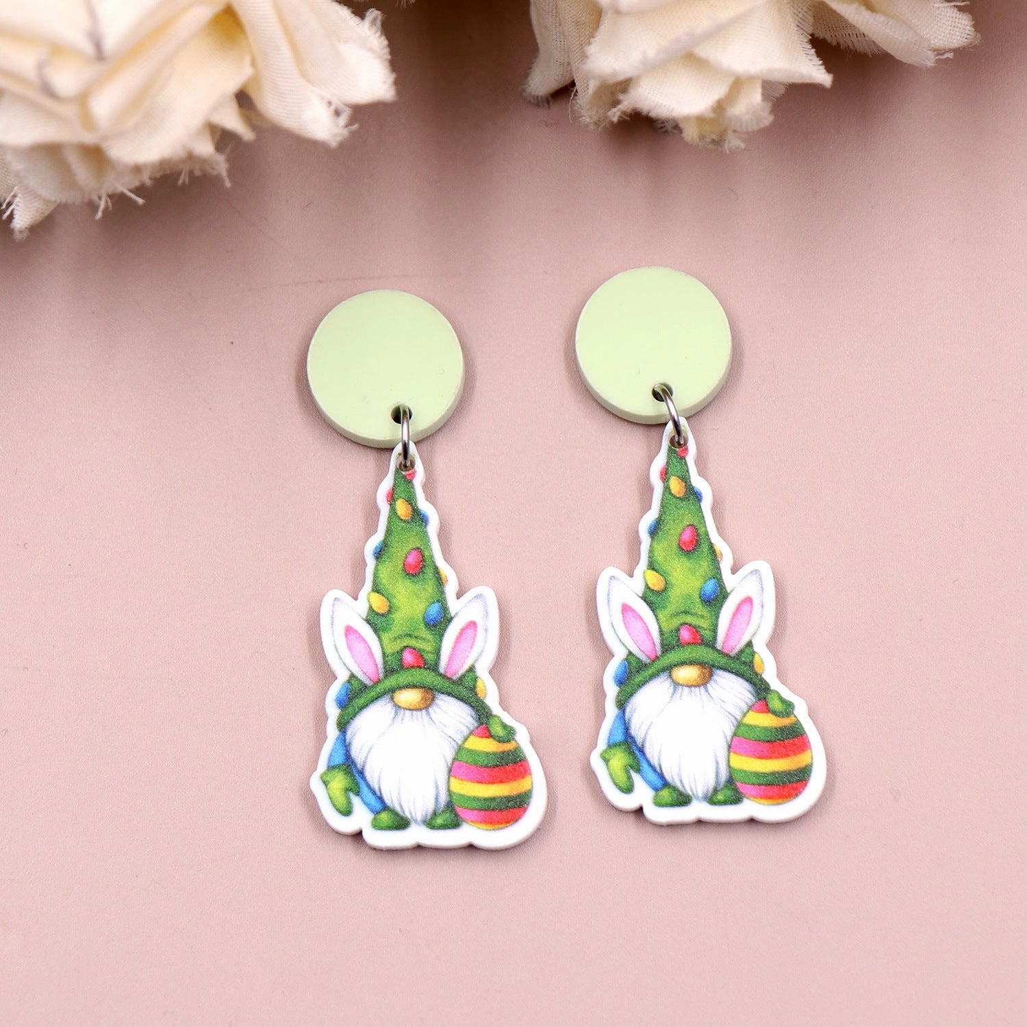 Wholesale Easter Rabbit Acrylic Earrings