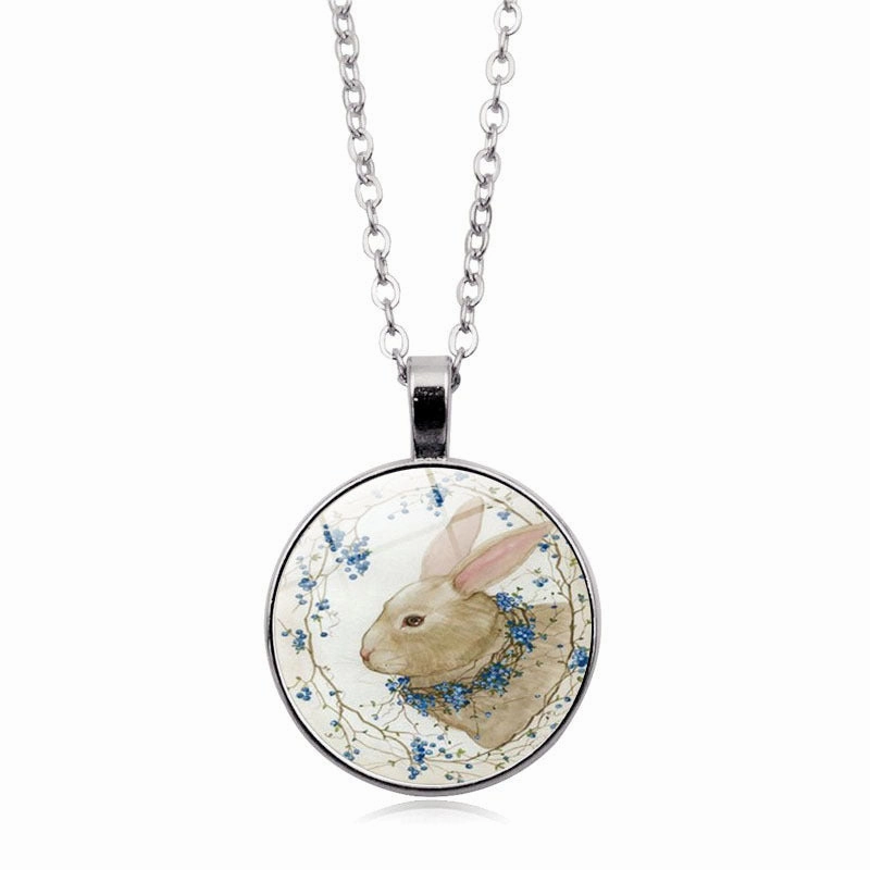 Wholesale Easter Rabbit Alloy Necklaces